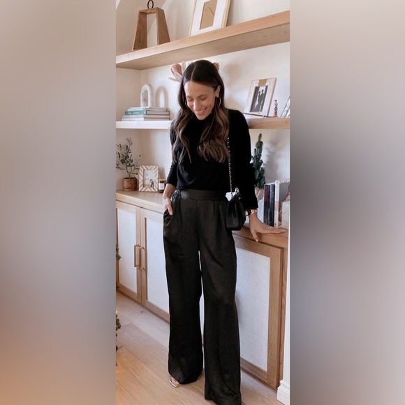 EVEREVE - SANCTUARY MARGOT WIDE LEG SHINE PANTS - Picture 1 of 9